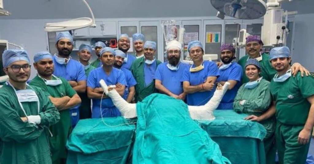 Hand transplant in Ganga Ram Hosipital
